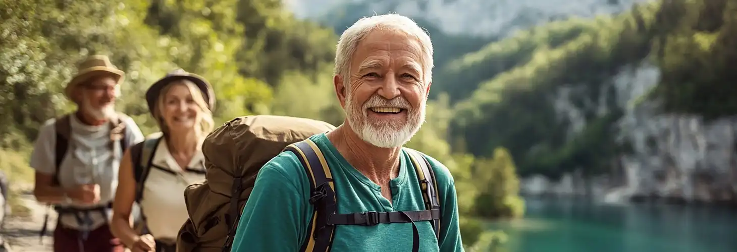Reisegruppe auf Wanderung