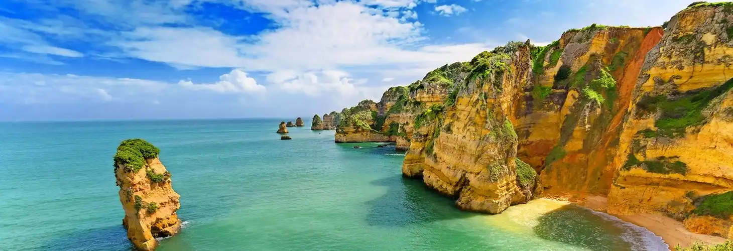 Küste von Lagos an der Algarve, Portugal