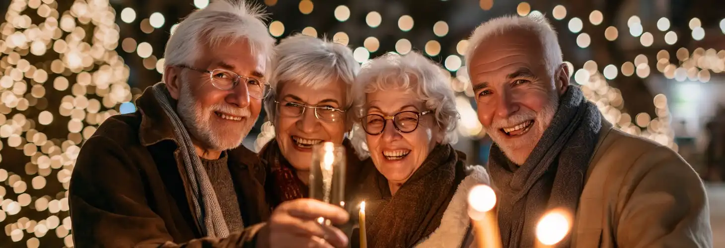 Best Ager feiern gemeinsam Silvester