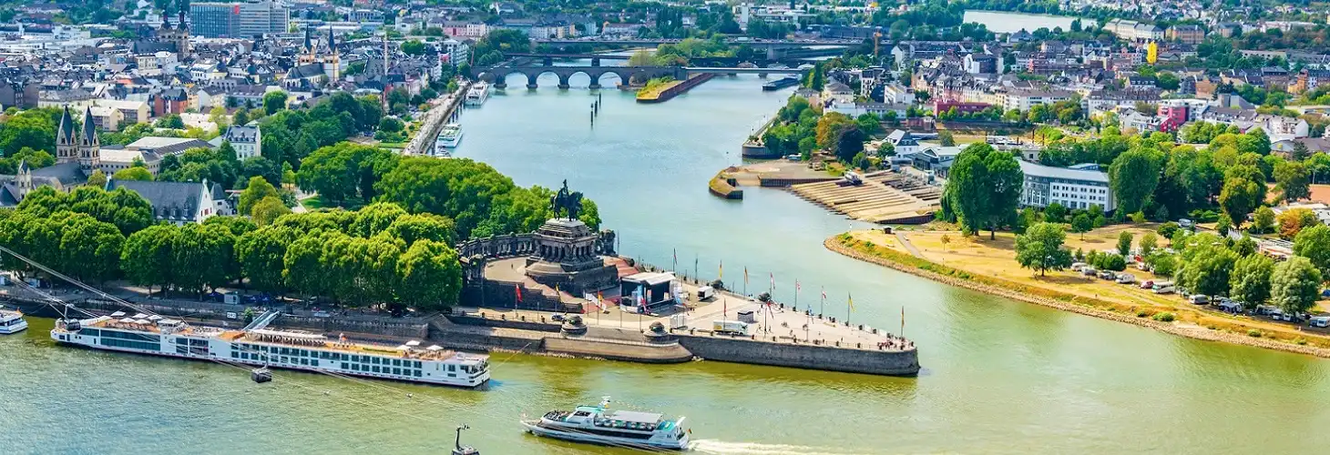Deutsches Eck in Koblenz, Deutschland