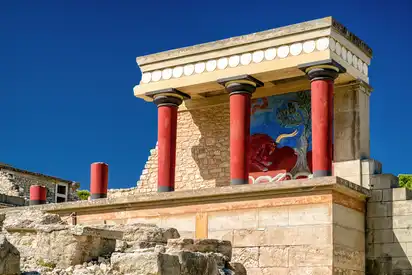 Wanderung zum antiken Palast Knossos auf Kreta