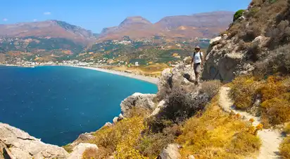 Wandern am Strand von Plakias auf Kreta - Leitner Reisen