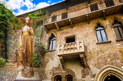 Balkon von Romeo und Julia in Verona, Italien