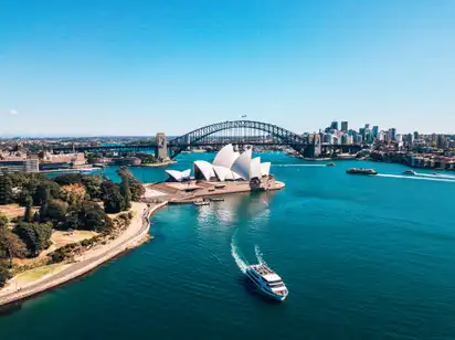 Hafen von Sydney mit Opera House
