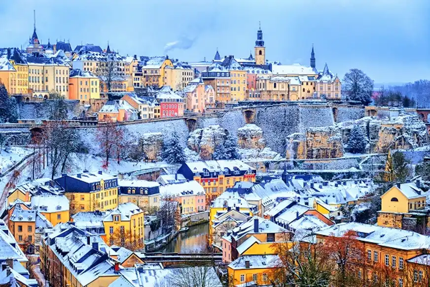 Luxemburg - winterliches Panorama