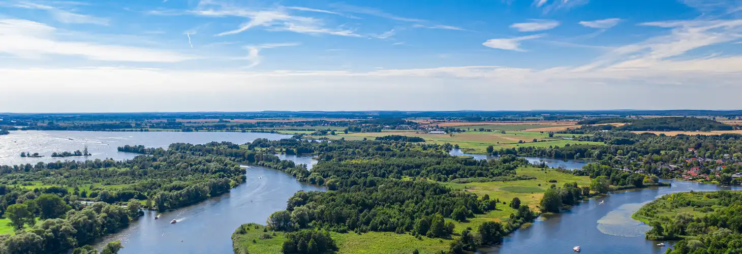 die Havel im Havelland in der Nähe von Ketzin im Sommer