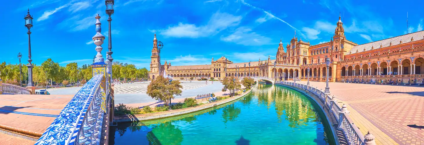 Plaza de España in Sevilla, Spanien
