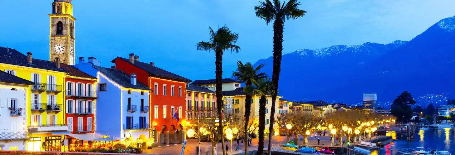 Abendstimmung in Ascona am Lago Maggiore