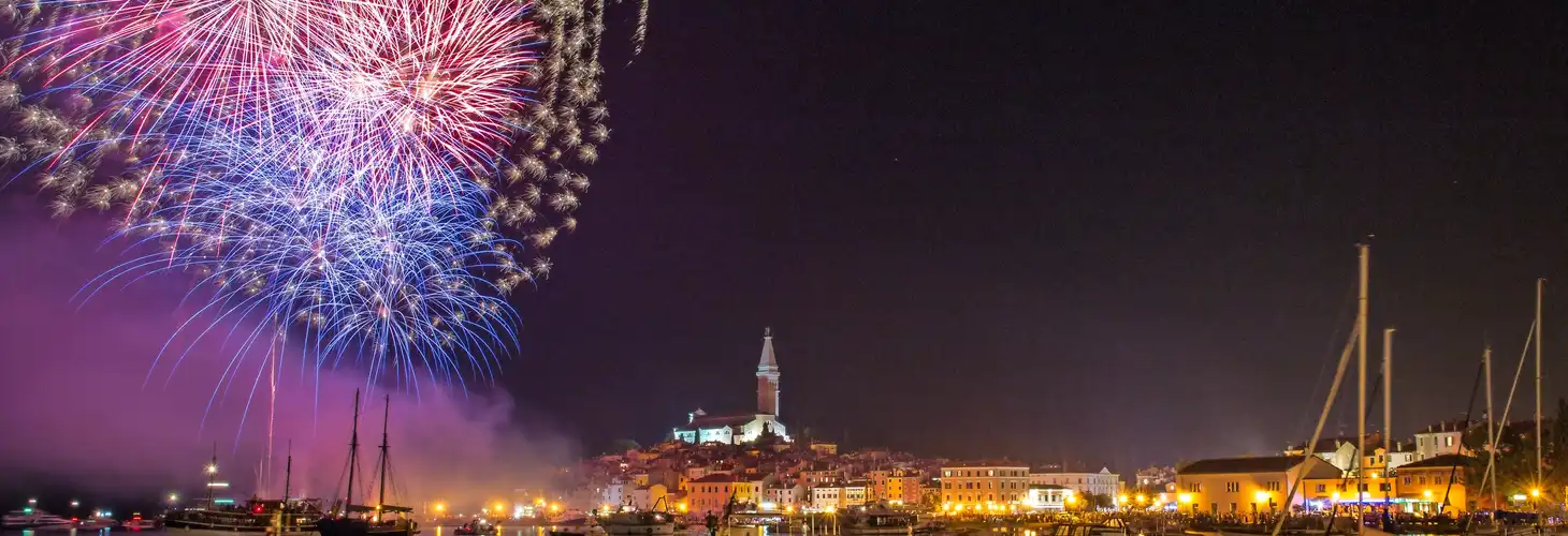 Feuerwerk in Kroatien