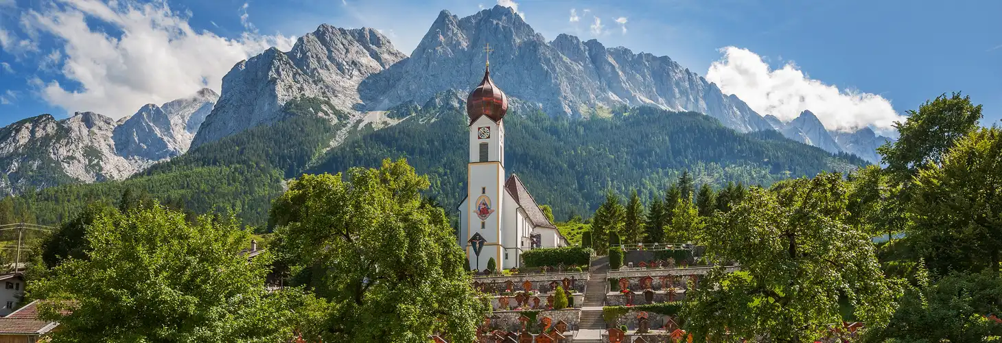 Bergpanorama Grainau an der Zugspitze