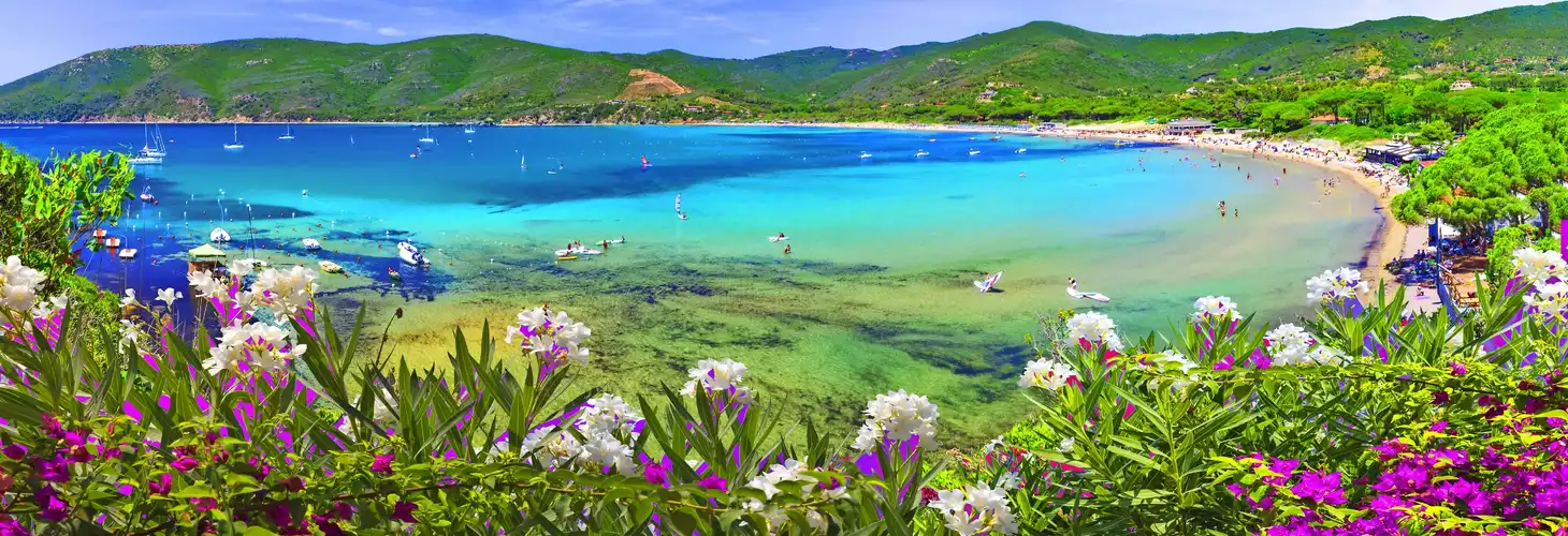 Laconella-Strand, Lacona-Region, Insel Elba, Toskana, Italien.