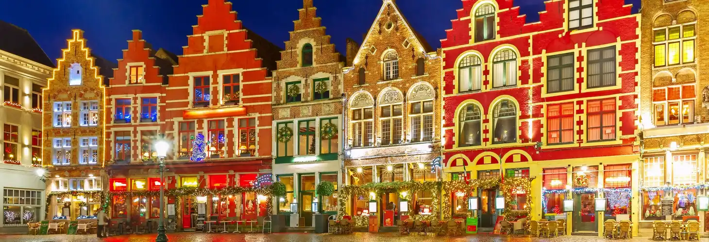 Weihnachtsmarkt in Brügge, Belgien