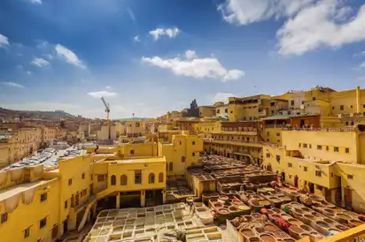 Gerberei in Fes, Marokko