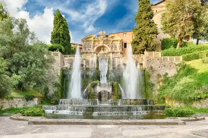 die Villa d’Este in Tivoli, Region Latium nahe Rom in Italien