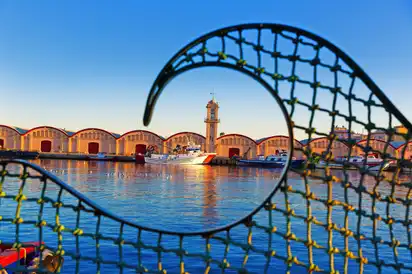 Hafen von Gandia bei Valencia in Spanien