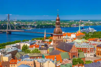 Blick über Riga, Lettland