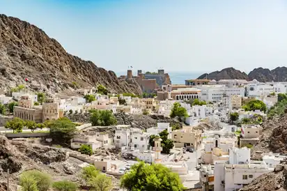 Stadt von altem Muscat in Muscat,Oman.