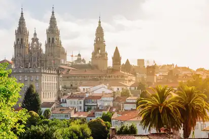 Santiago de Compostela: Kathedrale bei Sonnenaufgang