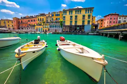 Peschiera Del Garda in der Provinz Venetien am Gardasee, Italien