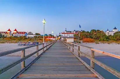 Vineta-Brücke im Ostseebad Zinnowitz auf Usedom, Deutschland