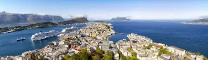 Panorama von Ålesund in Norwegen 