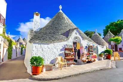 Alberobello in Apulien, Italien