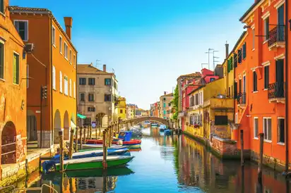 Die bunten Häuser in Chioggia