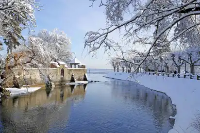 Stadtgarten von Konstanz im Winter