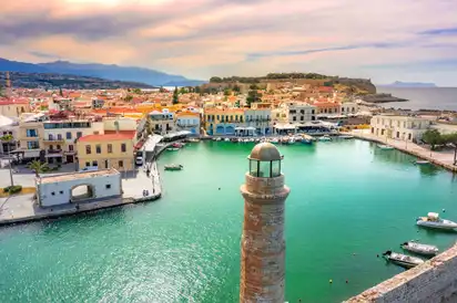 alter Hafen von Rethymno auf Kreta