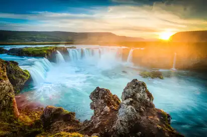 Goðafoss-Wasserfall auf Island