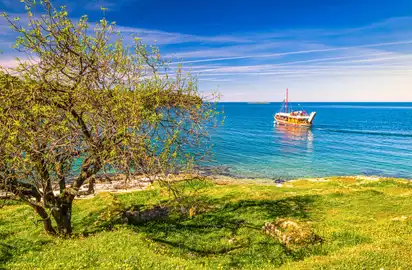 Grüne Lagune in Porec