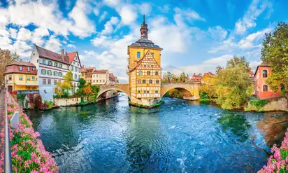 Brückenrathaus in Bamberg, Deutschland
