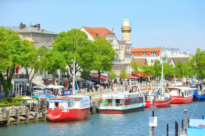 Warnemünde an der Ostseeküste