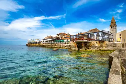Küstenszene Umag, Kroatien