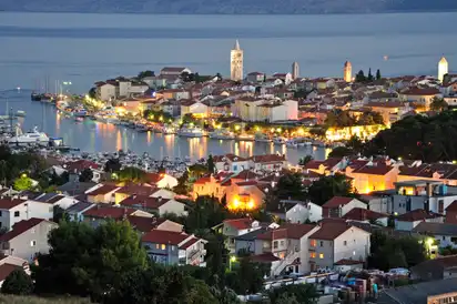 Insel Rab, Stadt Rab Abends