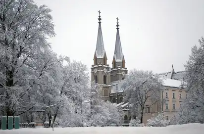 Stift Admont im Winter