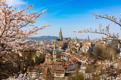 Bern im zeitigen Frühjahr