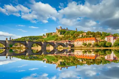 Festung Marienberg oberhalb von Würzburg in Unterfranken, Deutschland