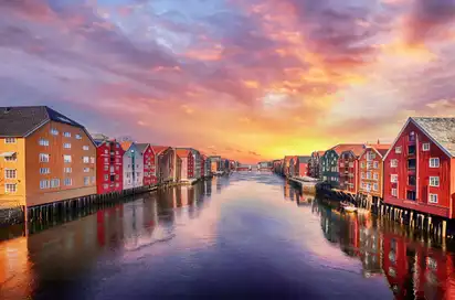 winterliches Trondheim