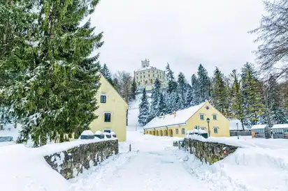 Schloss Trakoscan im Winter, Kroatien