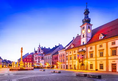 Marktplatz Maribor, Slowenien 