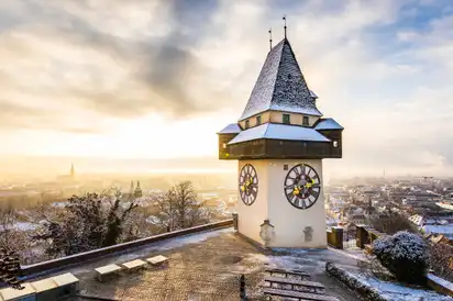 Der Uhrturm auf dem Schloßberg - UNESCO Kulturerbe von Graz