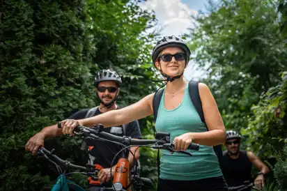 Fahrradtour mit Freunden