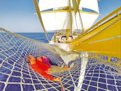 Ihre Segelschiff die Star Clipper - Entspannung