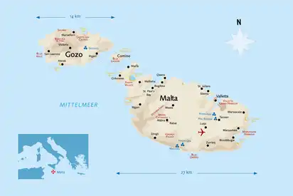  Landkarte von Malta