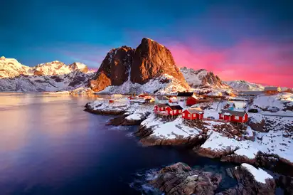 Landschaft in den Lofoten, Norwegen