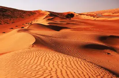Dünen der Wahiba Wüste im Oman