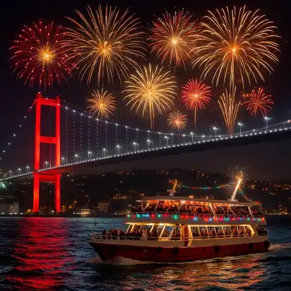 Silvesterfeier auf dem Bosporus