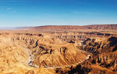 Fish River canyon- the second largest canyon in the world