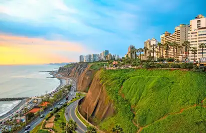Panoramablick Lima in Peru